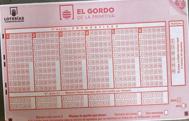el gordo de la primitiva ticket