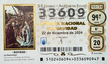 official ticket el gordo lotto